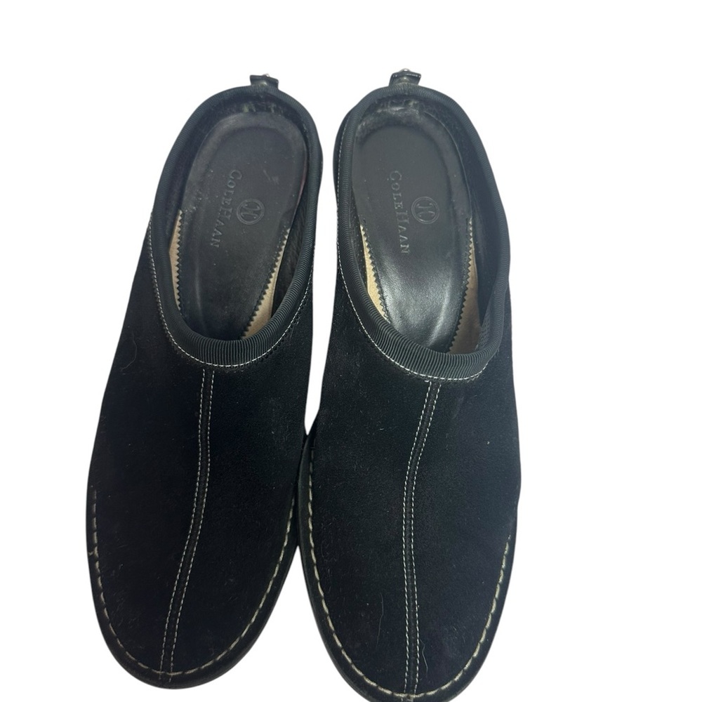 Cole Haan Jaynie suede black wedge shoes size 6 - Picture 1 of 11